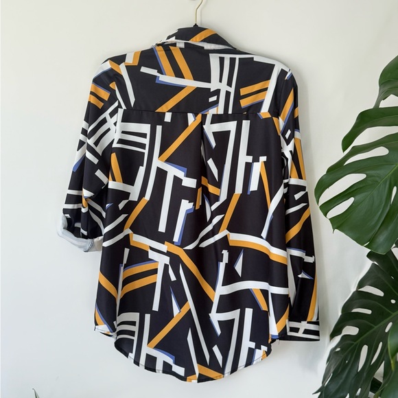 ✨ Magritta Women’s Button-Down Blouse | Casual Loose Fit | Long Sleeve | Sz S ✨ - Picture 4 of 7